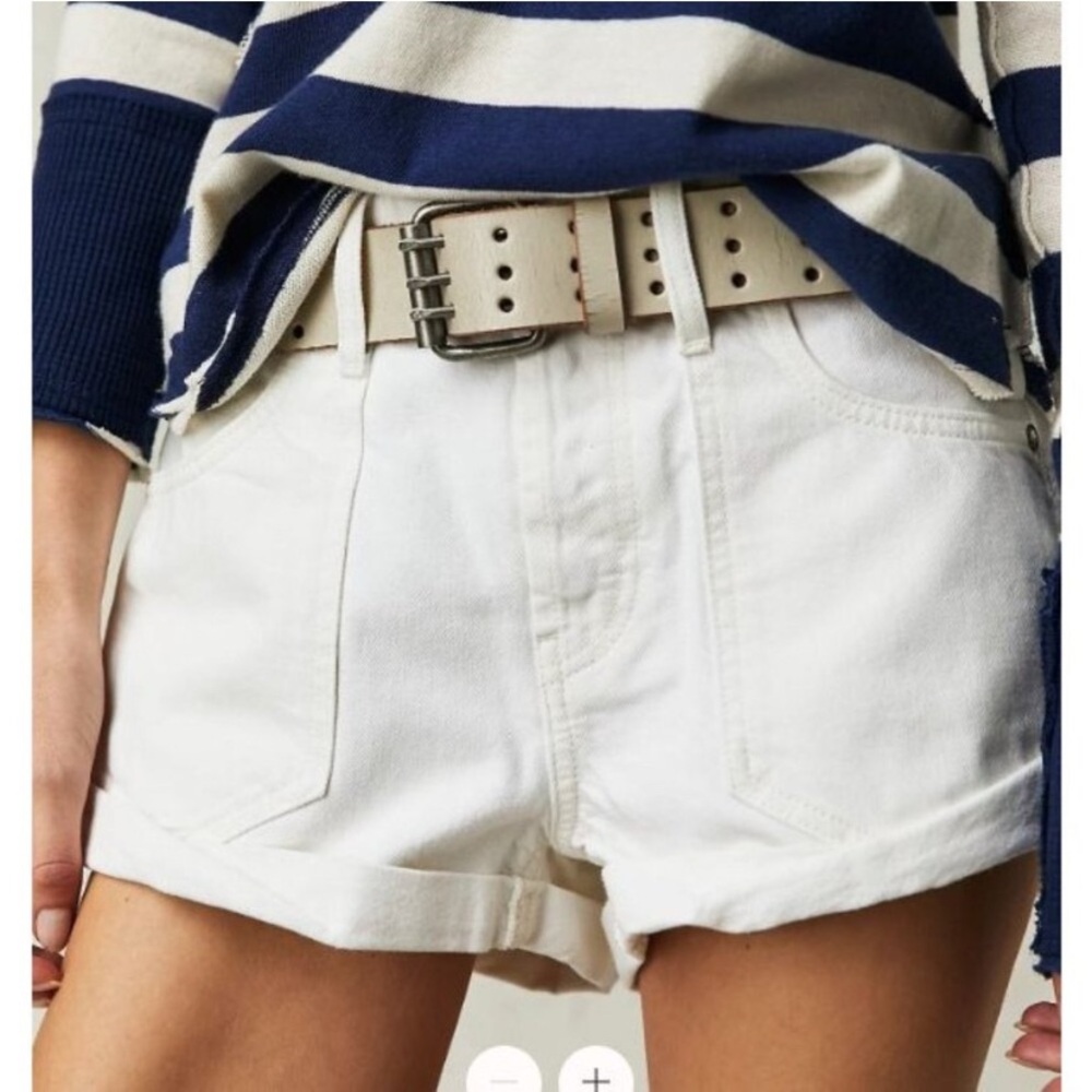 Free People Beginners’ Luck Cuffed Denim Shorts
